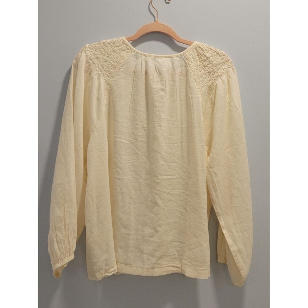 Old Navy Cream Lightweight Blouse NWT Size L - Picture 2 of 9